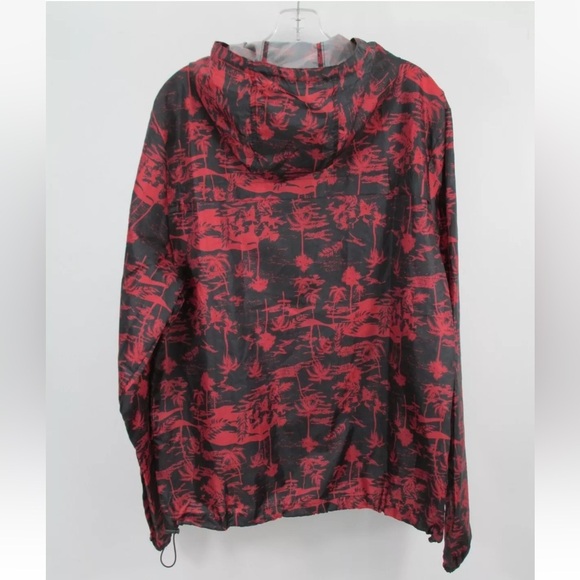 Sunrise Kingdom Waterproof Windbreaker Hawaiian Style Black/Red Size Large - Picture 3 of 15